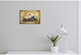 Resim caju art & decoration Begining Motor Temalı 20x30 Cm Metal Plaka Metal Tablo 