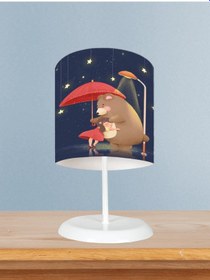 Resim Mekta Home Bebek Ve Çocuk Odası Sevimli Ayıcık Desenli Abajur 