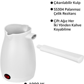 Resim AWOX CAFFEEN ELEKTRİKLİ CEZVE BEYAZ 