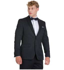 Resim Hatemoğlu Siyah Slim Fit Çıkma Sivri Yaka Klasik Damatlık 36035 Siyah 