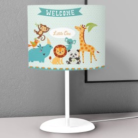 Resim Lina Home Bebek, Çocuk Odası Modern Temalı Tekli Masaüstü Abajur Gece Lambası Model 00021 