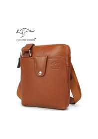 Resim Kangaroo Kıngdom Postacı Çanta Erkek %100 Deri Çapraz Kahverengi Kangaroo K. 4544K 
