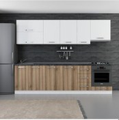 Resim Minar 280 Cm Mutfak Dolabı Beyaz Dore 280-D8 Beyaz 