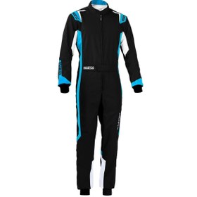 Resim Sparco Thunder Karting Tulumu Siyah Mavi 120 Beden 