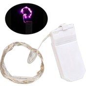 Resim Wezone Parlak Led Işık Zinciri - Düğün, Parti Ve Hediye Süslemeleri İçin Şık Dekorasyon Mor 