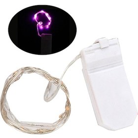 Resim Wezone Parlak Led Işık Zinciri - Düğün, Parti Ve Hediye Süslemeleri İçin Şık Dekorasyon Mor 