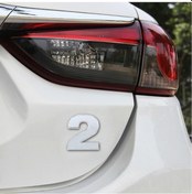 Resim Sones Araba Araç Rozet Amblemi 3d İki Numaralı Kendinden Yapışkanlı Etiket Çıkartma, Boyut: 3.6 4.5 0.5cm 