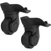 Resim Vkemall A03 Sessiz Tek Satırlı Valiz Tekerlekleri, Pp+pet Malzeme, Siyah, 2 Adet, Dayanıklı Ve Yüksek Kaliteli Valiz Aksesuarı Tjhw21608ll İle Paket 