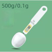 Resim Hainan Shenda Mutfak Terazisi 500G 0.1g LCD Ekran Dijital Tartı Kaşığı - Beyaz (Yurt Dışından) 