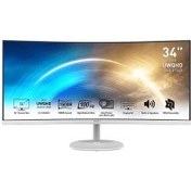Resim MSI PRO MP341CQW 34" 3440x1440 CURVE 1500R VA 100HZ 1MS FREESYNC BEYAZ MONITOR 