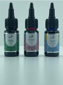 Resim 25 Ml Gıda Boyası Yeşil Pembe Mavi 