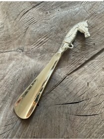 Resim SARI RENK AYAKKABI ÇEKECEĞİ PİRİNÇ AYAKKABI ÇEKECEK KERATA 23CM 