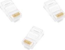 Resim FNW-RJ4530N RJ45 CAT5 Konnektör (Gold Plated) Frisby