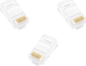 Resim FNW-RJ4530N RJ45 CAT5 Konnektör (Gold Plated) 