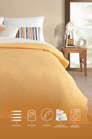 Resim Elart Rubby Pike Tek Kişilik Müslin (160x220 cm) Sarı - Sarı 