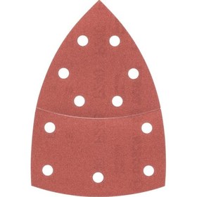 Resim Bosch Multi Zımpara Kağıdı 10'lu 102 x 62/93 mm 240 Kum 11 Delik - 2609256A66 