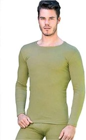 Resim Tutku 3 Adet Haki Renk Termal Fanila Yeşil M 