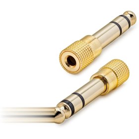 Resim ALFA AKSESUAR 03 6.5 Mm To 3.5 Mm F Çevirici Enstruman Gitar Gold HDX1264 