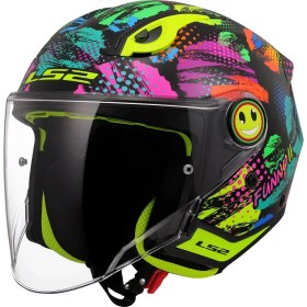 Resim Ls2 Funny 2 Joy Siyah Çocuk Kask 