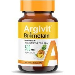 Resim Argivit 500 mg Bromelain 60 Tablet 