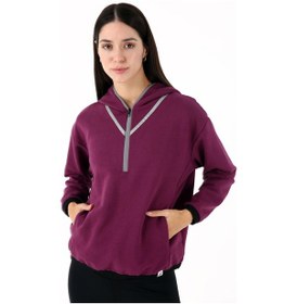 Resim Scorp Tracer Kadın Spor Sweatshirt Mürdüm Standart Çok Renkli 