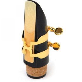 Resim D'Addario HCL1G Si Bemol (Bb) Klarnet H-Ligature ve Kapak Seti | Altın Kaplama (Gold) Harrison Tarzı Tasarım, 4 Noktadan Eşit Baskı ile Maksimum Rezonans 