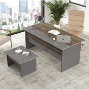 Resim Yurudesign Vista Ab Ofis Büro Masa Takımı Kahve-beton-antrasit Vs6-cga 