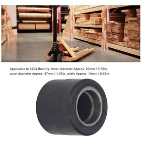 Resim Vkemall 80x70mm 6204 Rulmanlı, Paslanmaz Çelik-gümüşleme, Zemin Hasarı Vermez Palet Truck Yük Tekerleği 