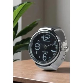 Resim Retro Ruhu Minimalist Saat Yüzük, Retro Yaratıcı Tasarımlı Çok Yönlü Mini Saat 