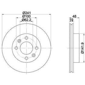 Resim Hyundai Getz Ön Fren Disk (2002-2011) 1.3, 1.4 517121C000 