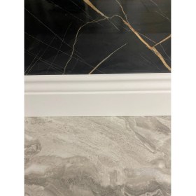 Resim Pasha Dekor 10 cm Cenova Lake Beyaz Pvc Kaplama Parke Süpürgelik 