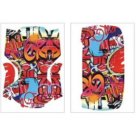 Resim Lemestar Djı Mavic Mini İçin Renkli Grafiti Sticker Seti - Su Geçirmez Pvc, Kişiselleştirme, Tam Gövde Koruması 