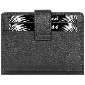 Resim Cengiz Pakel Kadın Mini Hakiki Deri Çıt Çıt Detaylı Kartlık - 2509 - Siyah 2509-siyah Siyah 