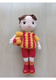 Resim El Yapımı Amigurumi Taraftar Bebek/türkiye/gs/fb/ts/bjk / Hediyelik/koleksiyonluk 33 Cm 