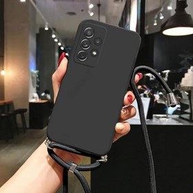 Resim Coverzone Tecno Camon 16 İle Uyumlu İpli Boyun Askılı Silikon Kılıf Dulcet Epiphany Kılıf Siyah 