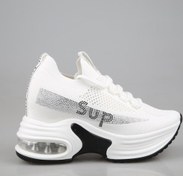 Resim GUJA 24y300-3 Dolgu Topuk Beyaz Kadın Sneakers 