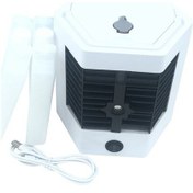Resim Mini Klima Fanı Masaüstü Soğutucu Fan Usb Taşınabilir Sprey Nemlendirici Su Soğutma Fanı Yatak Odası Ve Masaüstü Için 2001 Renkli 