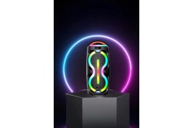 Resim Torima Bluetooth Hoparlör Mikrofonlu Kumandalı Rgb Işıklı Tws Speaker D36 Siyah 
