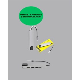 Resim Judge Alüminyum Gövdeli Type‑c HDMI & Ethernet Adaptör – Tak & Çalıştır 