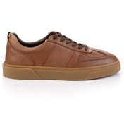 Resim Bambi Ceviz Hakiki Deri Erkek Sneaker E01811410743 