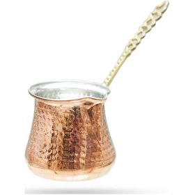 Resim Antepsepeti Bakir Dövme Tombik Cezve 3'lü Set 