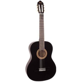 Resim Valencia VC104TBK Klasik Gitar 4/4 (Siyah) | Sap Çelikli - Klasik Siyah - Başlangıç 
