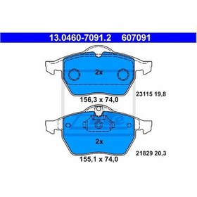 Resim 1605036 Ön Fren Balatası Vectra B X20Xev 