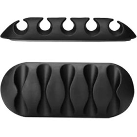 Resim Mcreative 3 Adet 5 Kanallı Kablo Tutucu Sabitleyici Kablo Düzenleyici Kablo Sabitleyici 