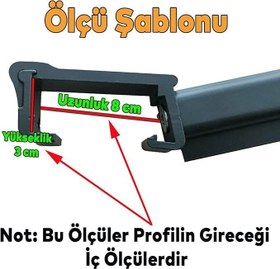 Resim Küpeşte Alümi̇nyum Balkon Çamaşırlık Kurutmalık (80 * 30ANTRASİT) 