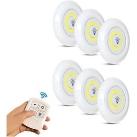 Resim Mufunye Cob Uzaktan Kumandalı Musluk Işığı Başucu Emzirme Işığı Yatak Odası Gardırop Dolap Işığı Dokunmatik Kontrol Gece Işığı Beyaz 