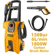 Resim İngco Endüstriyl Yüksek Basınçlı Yıkama Makinesi 1800W Hpwr18008 