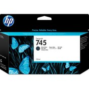 Resim HP ® 745 Matt Black 130 ml. Mat Siyah Orijinal Plotter Designjet Mürekkep Kartuşu (F9J99A) 