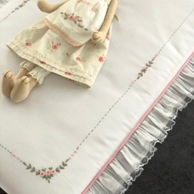 Resim El İşi İşlemeli Alt Açma & Portbebe - Gül Kurusu / Biyeli / İsimli 