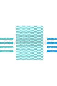 Resim Islak Zeminlerde Kaydırmaz Banyo Paspası - Hijyen İçin İdeal Duş Abdest Lavabo Kapı Önü Paspası (Turkuaz) - 90 x 50 